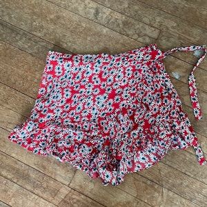 Zara Floral Wrap Skort Sz. S